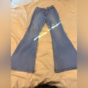 Women's Blue Flare Jeans